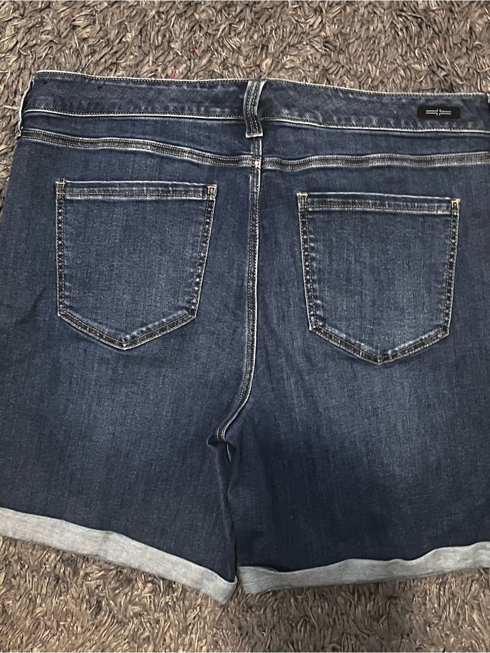 Liverpool The Walking Short Dark Blue Boyfriend Denim Shorts 12/31 - Picture 2 of 2